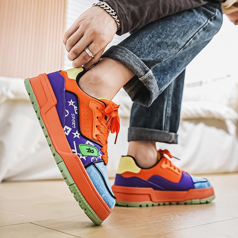 Mode Original Marke Herrenmode Sneakers Designer Hip Hop Skateboard Schuhe Mann Bequeme Leder Plattform Casual Sneakers Männer