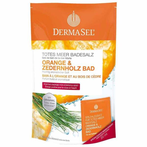 

Dermasel Dead Sea bath salt orange & cedar 1 unit