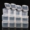 28 Compartment Adjustable Clear Plastic Storage Box For Jewelry Earrings Beads Screws Small Accessories Storage Box