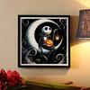 5D DIY Diamond Painting Decorative Skeleton and The Moon Full Round Drill Scenery Diamond Embroidery Cross Stitch Kits Home Decor Gift