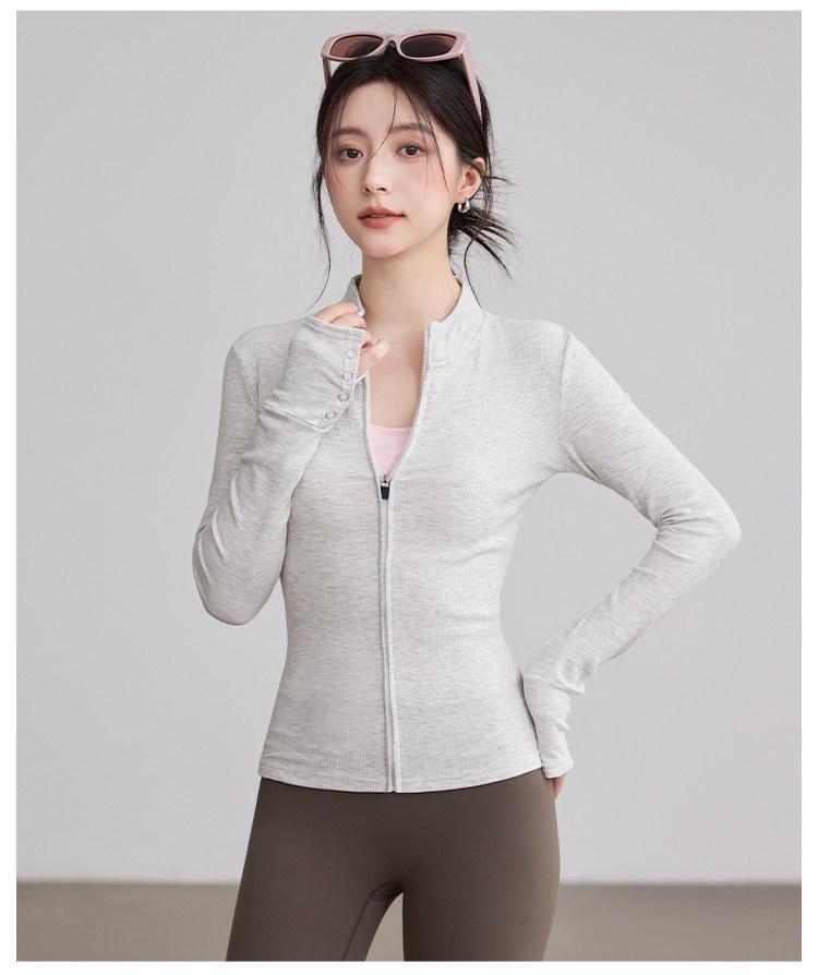 Women's Slim Fit Quick-Dry Yoga & Running Outfit for Autumn/Winter Fitness & Pilates