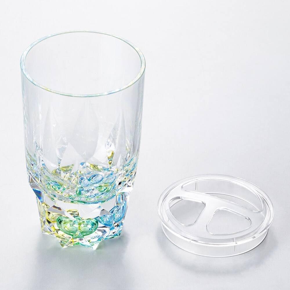 Nitori MS Clear View Toothbrush Stand JB01 Shizuku Clear Green Acrylic Resin Toothbrush Holder for Bathroom