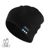 New Design Headband Listen Songs Talk Beanie Knitted Bone Conduction Headphones Wireless Music Head Light