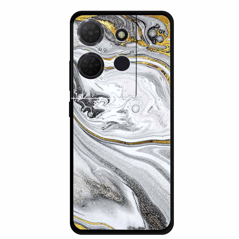 For TCL 503 Case 6.6  New Colours TPU Soft Silicone for TCL503 Phone Case Back Cover for Iridescent Marble Mica Bumper Coque TCL 503