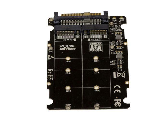 KALEA-INFORMATIQUE Adaptateur M2 PCIe M ET B Key vers U2 (U.2 68Pin SFF-8639) - Compatible NVMe