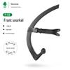 F02 Front-Mounted Silicone Snorkel for Adult Swim Training & Freestyle