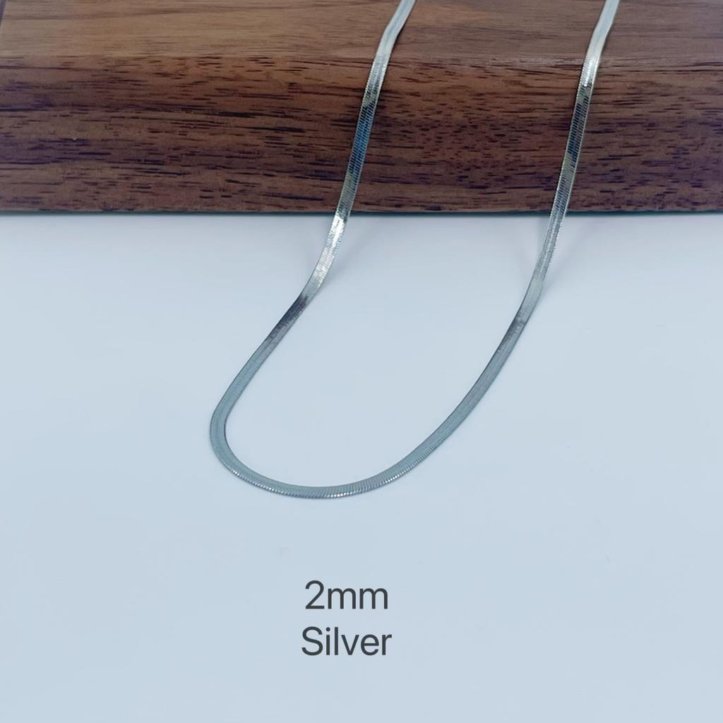 Unisex Snake Chain Necklace Choker Stainless Steel Herringbone Gold Color Fashion Jewelry Gift for Her Women and Men