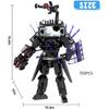 Bentex Skibidi Toilet Upgraded Damaged TV Man Figure Building Block Set, Upgraded Cameraman Speakerman Game Model Collectible Building Bricks