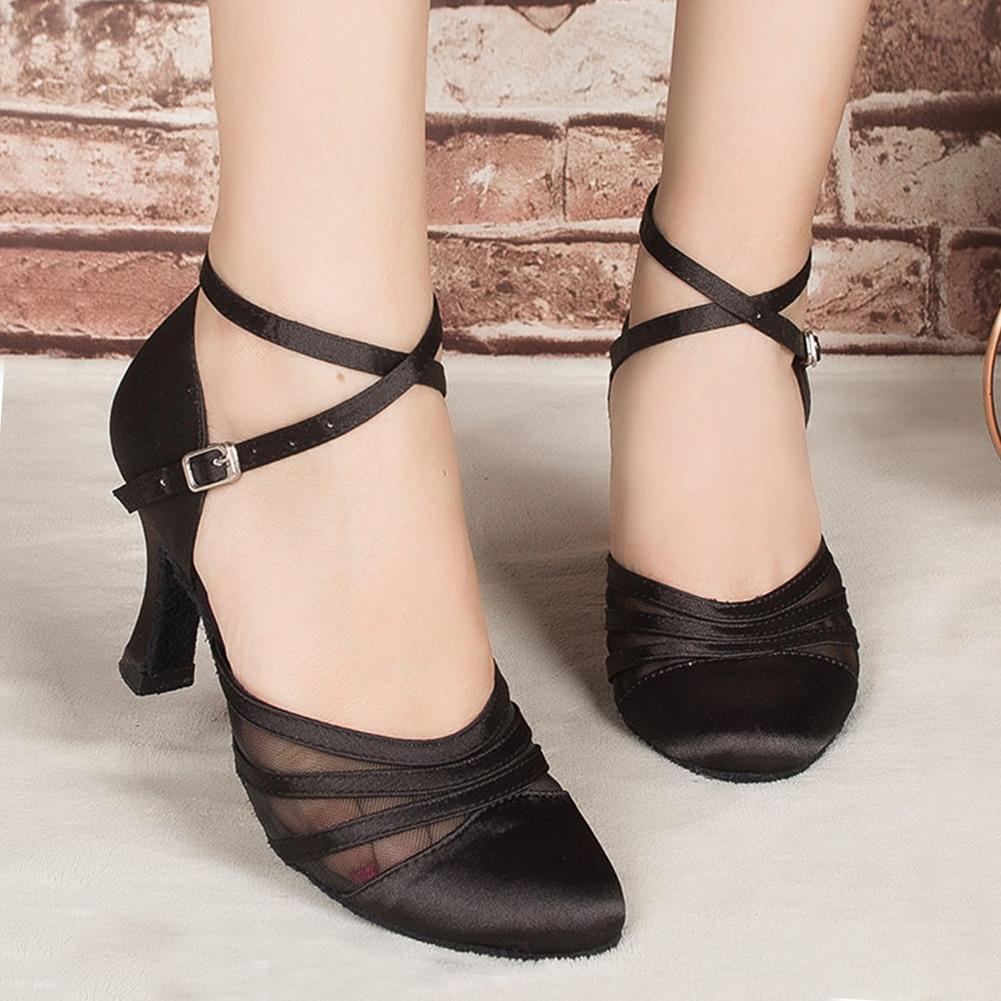 Women's Ballroom Latin Dance Shoes Salsa Tango Waltz Ballroom Dance Shoes for Women Dance Shoes 7.5cm Heel