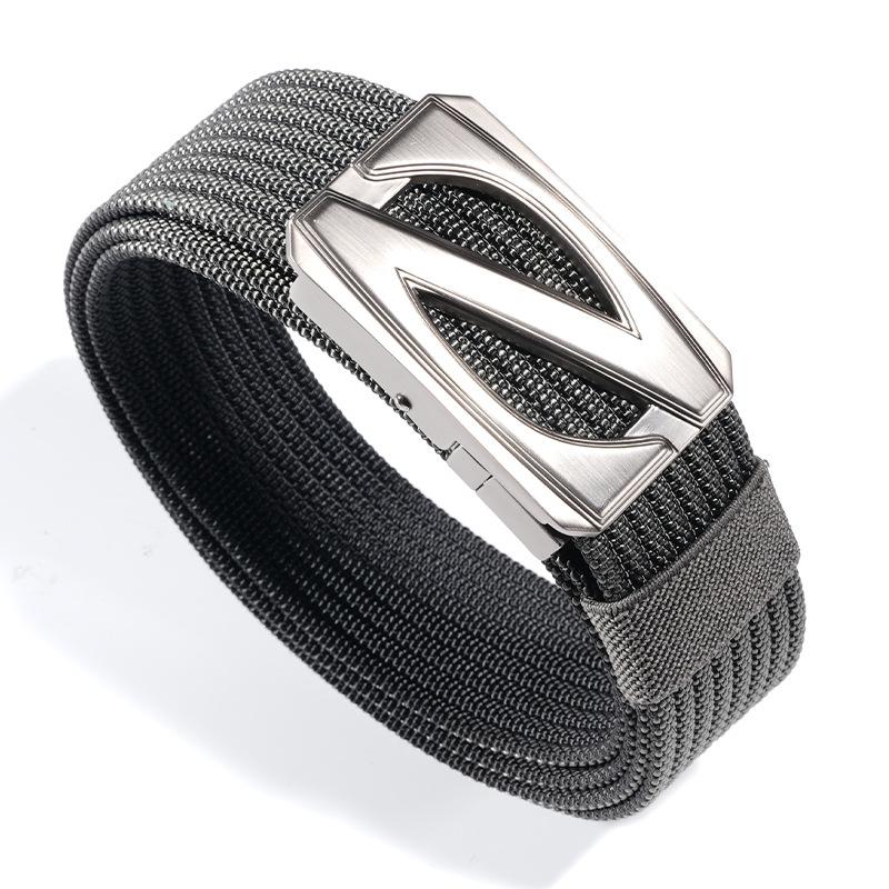 New Belt Men's Automatic Buckle Nylon Tactical Braided Belt Middle Aged and Young People Outdoor Belt Belt Belt