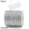2M/lot Gold Cylindrical Bamboo Beads ball Sausage Chains For DIY Necklaces Bracelet Jewelry Making Supplies Accessories