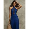2026 New European and American Amazon Women's Slim-fit Fashion Temperament Slim-fit Sleeveless Neck Dress