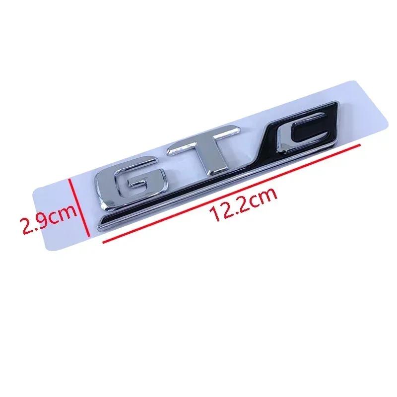 3D ABS Letters Numbers GT C GTC Emblem For Mercedes-Benz GTC Car Trunk Lid Nameplate Badge Logo Sticker Chrome Black Red DJ1