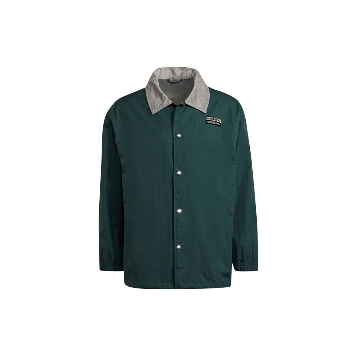 

Adidas Оригинальная однобортная повседневная куртка-ветровка однотонного цвета Мужские куртки Зеленый H11465 L