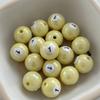 1Pc 16Mm Round Acrylic Big Hole Billiards Ball Loose Spacer Beads For Jewelry Making Diy Handmade Bracelet Findings