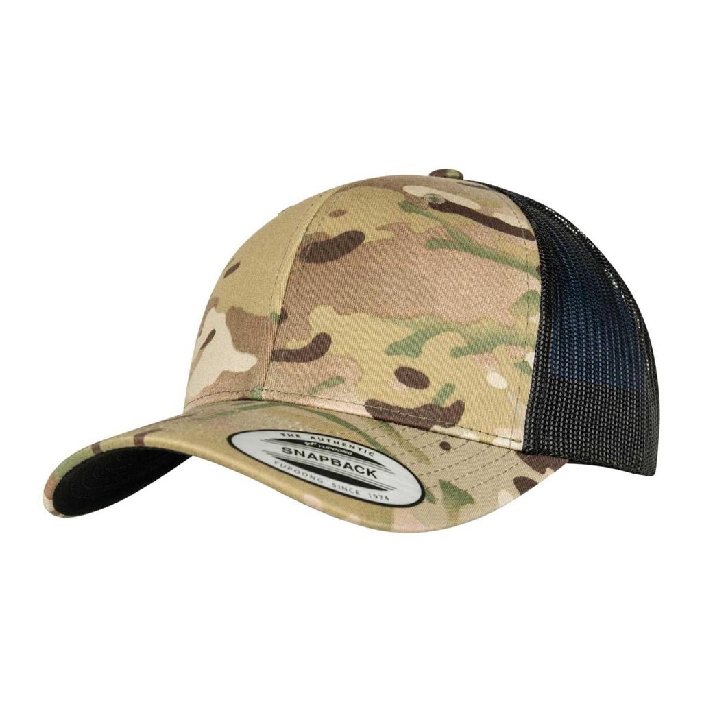 FLEXFIT Unisex Erwachsenen Retro Camouflage Trucker-Kappe