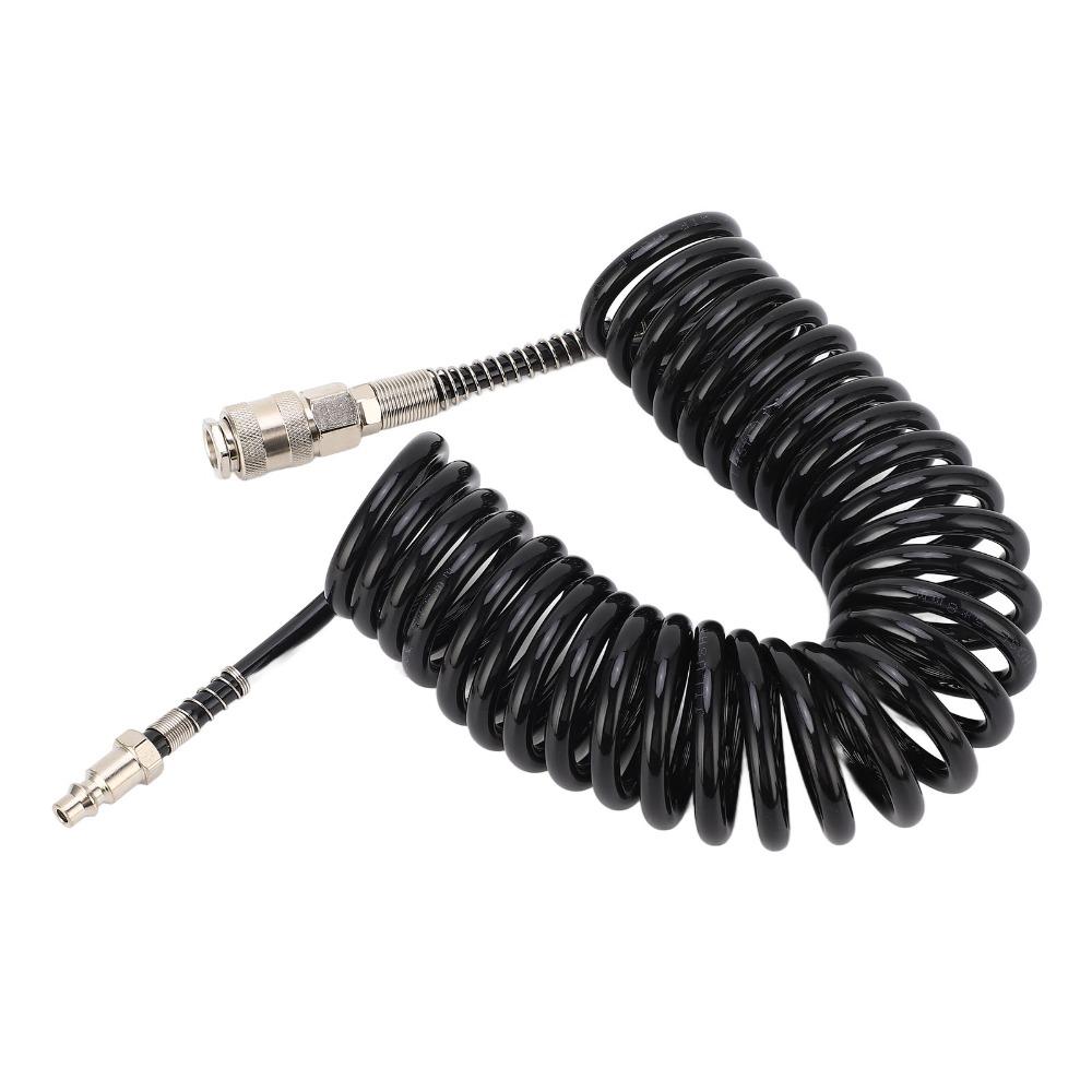 Coiled Coiled Air Hose Steel + PU Flexible Coiled Air Hose Air Duster Cleaning