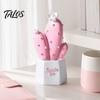 Durable Resin Home Decor Cactus Figurines Ornament, Desktop Decor, Multi-size Set Geometric Planters Ornament for Office