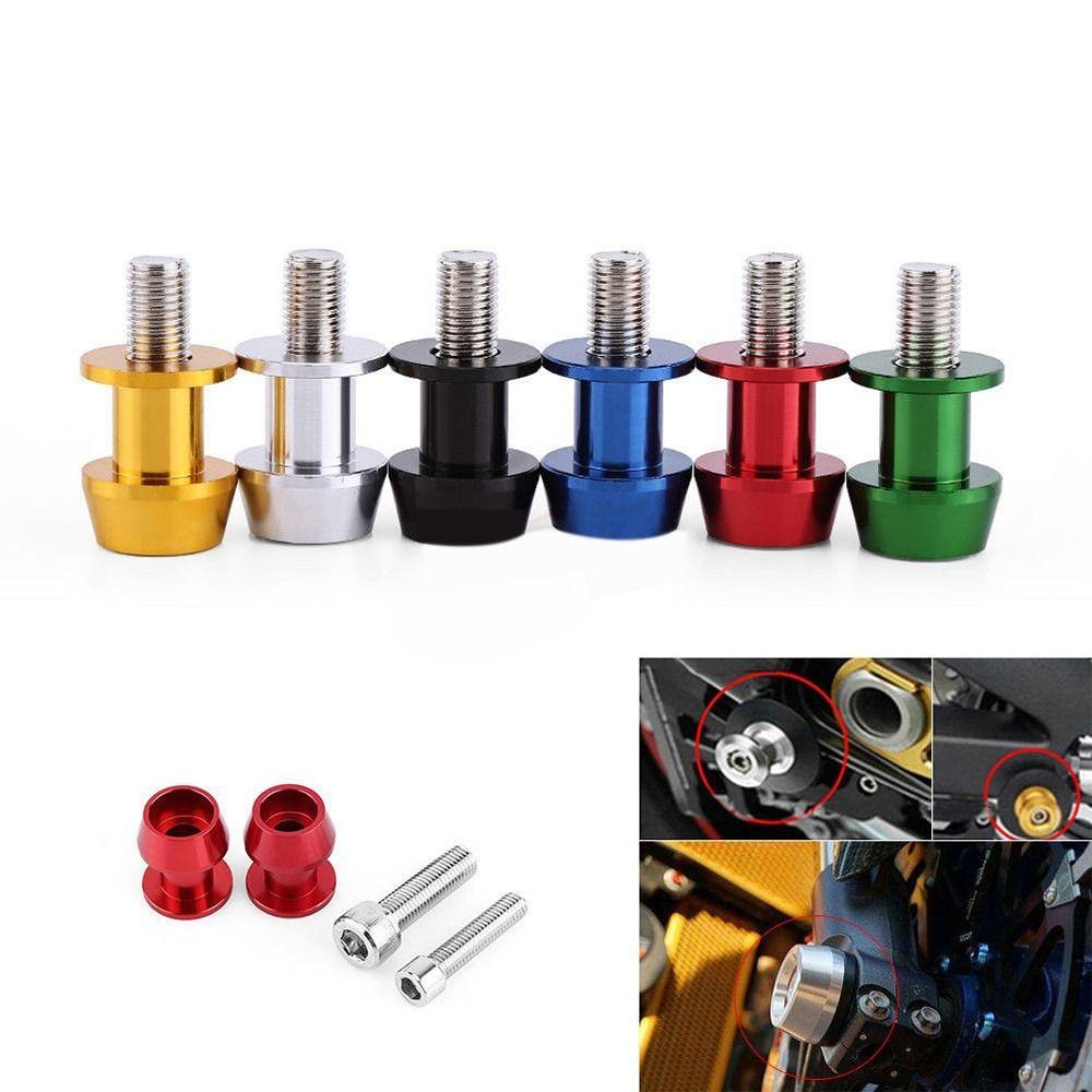 10mm Diameter Swingarm Spools Slider CNC Machined Motorcycle Stand Spools Garage Use