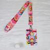 Anime Cartoon Credential Holder Keychains Neck Lanyard For Pass Card Anime Credit Card Holder Keychain Straps