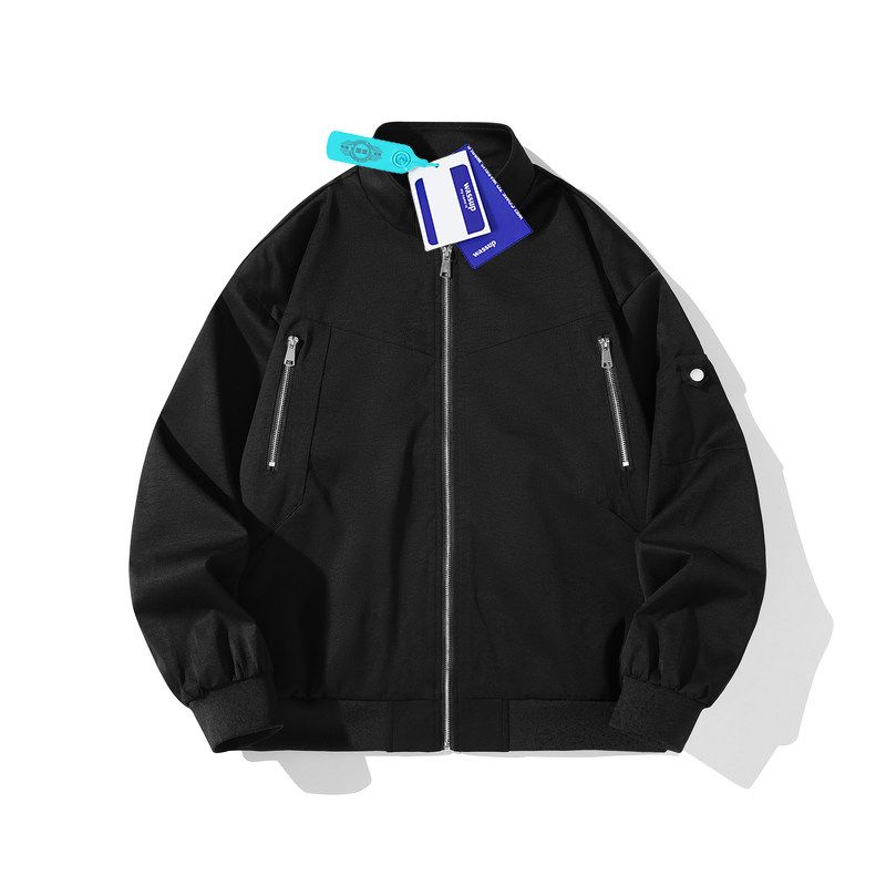 Wassup American-Style Bomber Jacket for Men, Autumn 2025 New Trendy Brand Baseball Jacket, Retro Functional Style Coat
