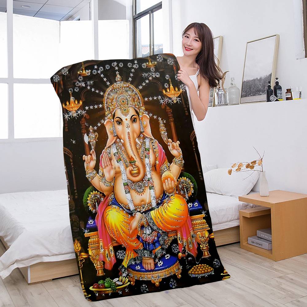 

Modern Hindu God Microfiber Printed Beach Towel Mountain Climbing Yoga Beach Swimming Running Absorbent Soft Towel W40*H60(CM)