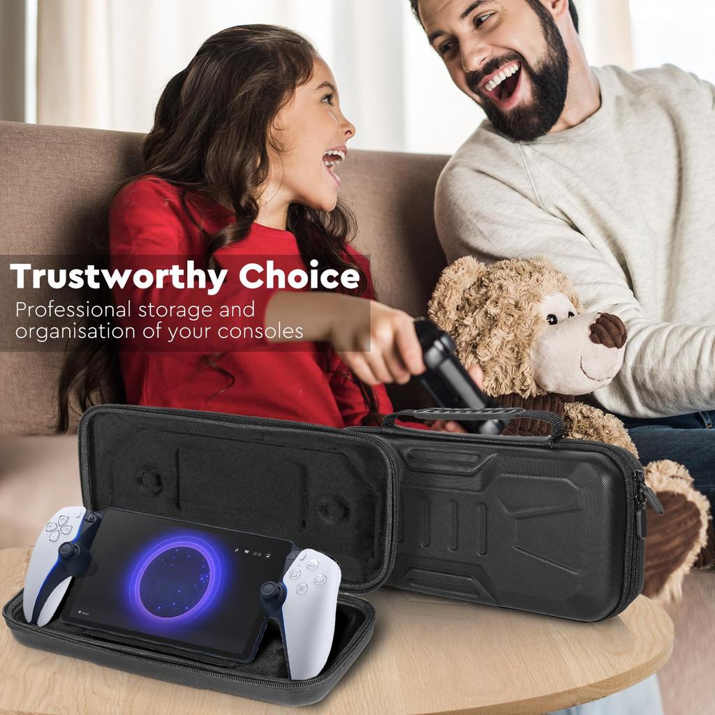 JoyHood Storage Case for PS Portal 3 in PS Portal Hard for Compatible with Shockproof PS5 Remote Player Silicone Case 1 Protective Hard Case