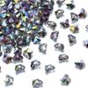 50Pcs/Lot 10×8mm Crystal Beads Transparent Colorful Butterfly Shape Hole Size 1.2mm Loose Beads Diy Jewelry Bracelet Necklace