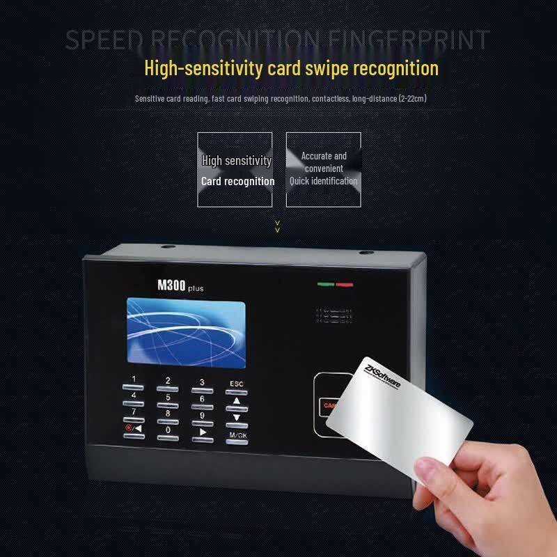 ZKTECO M300PLUS RFID Time Attendance Machine CN plug (adapter included)