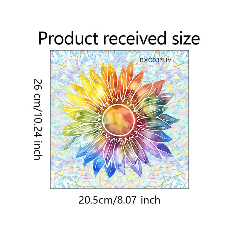 Sun Flower Sun Catcher Stickers Self Adhesive Window Wall Decal Suncatcher Rainbow Maker Wallpaper Bedroom Home Decor