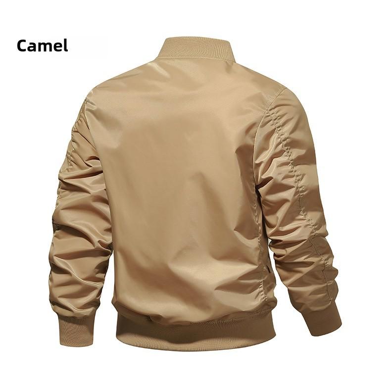 Men's Camouflage MA-1 Flight Jacket, Large Size, Spring/Autumn 2025