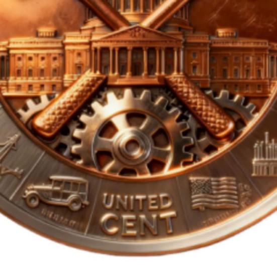 Final Cent Memorial Coin (1909-2025) Last Penny Tribute Token Historical Commemorative Coin Vintage-Style Penny Era Keepsake