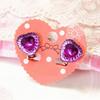Heart Rhinestone Kids Girls Fashion Ear Clips Jewelry No Pierced Earrings Gift