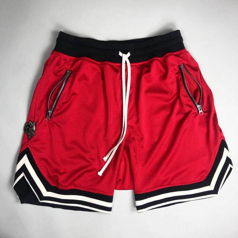 Men's Breathable Mesh Athletic Shorts - Casual European/American Summer Loose Fit for Running, Fitness, and Basketball.