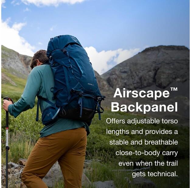 Backpack Osprey Kestrel 58 Black (Men)