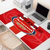 Custom Name Personalized football team F.C Pattern Mousepad, Laptop PC Desk Mat, Decorative Desk Mat for Home Keyboard Pad Gift