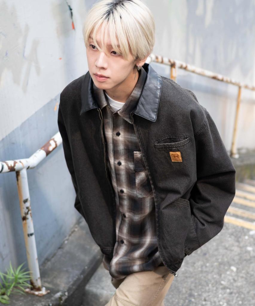 WEGO Workers Zip Denim Sonata Jacket, Men's, Medium, Black,