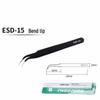 Bent Tip Stainless Steel Precision Tweezers: Fine-Point, Anti-Static Tool for Hair, Acne, Bird's Nest Picking, and Repair.