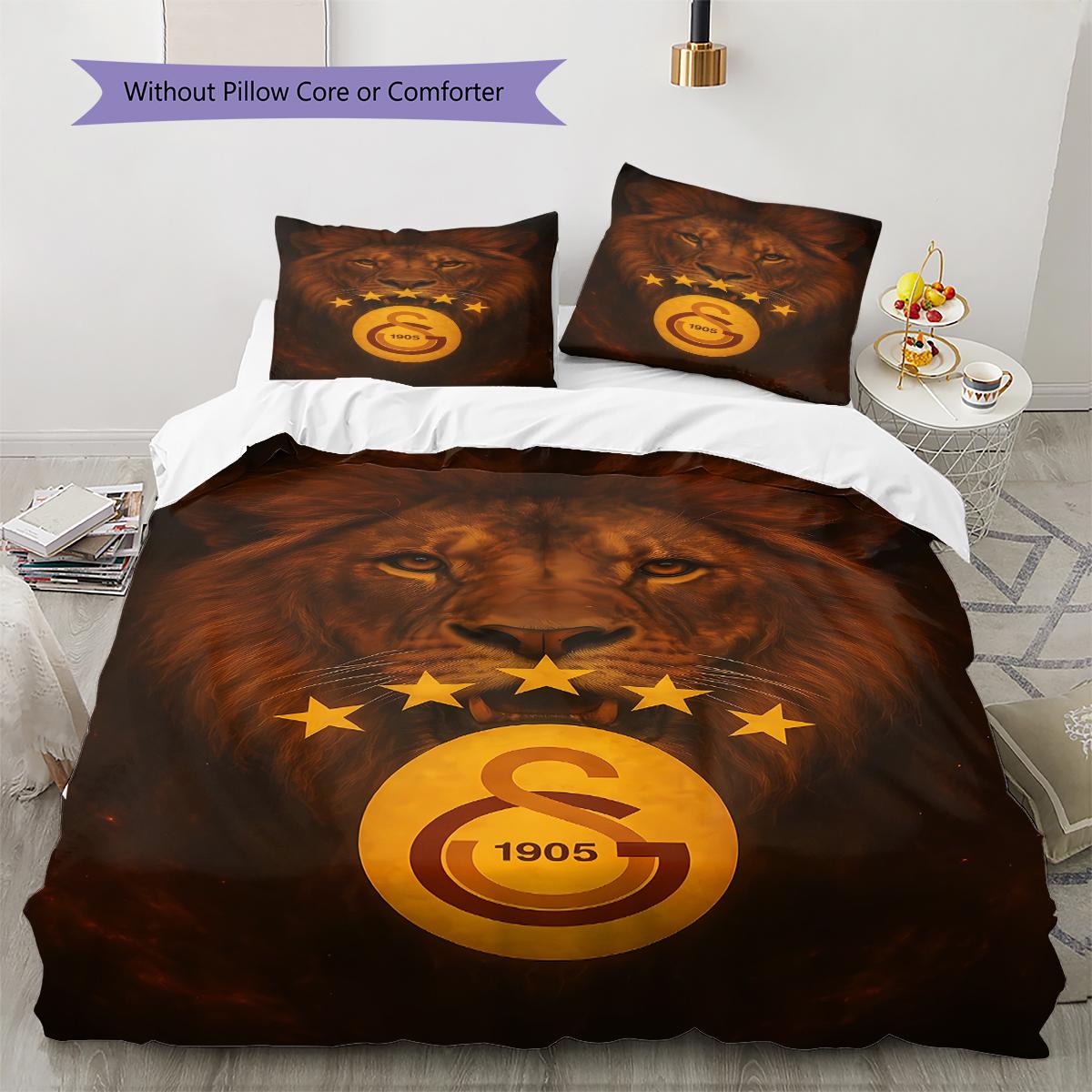 

Galatasaray S.K Pattern Bedding,Quilt Set Quilt Cover Pillowcase Home Birthday Gift (1 * duvet cover + 2 * pillowcase, without core) 240x220cm