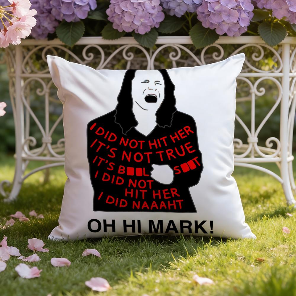 The R-Room T-Tommy Wiseau Cushion Cover Home & Car Dual-Scene Pillow Cover: Reversible For Premium Comfort