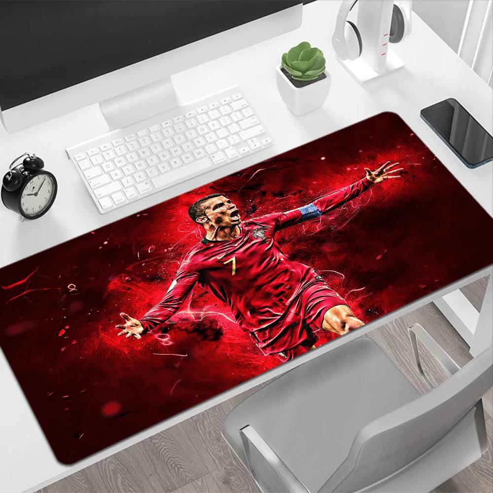 Neymar Jr. Soccer Legend Large Mouse Pad Office Mouse Mats Computer Desk Mat Non-Slip Rubber Bottom Office and Gaming Desk Decoration