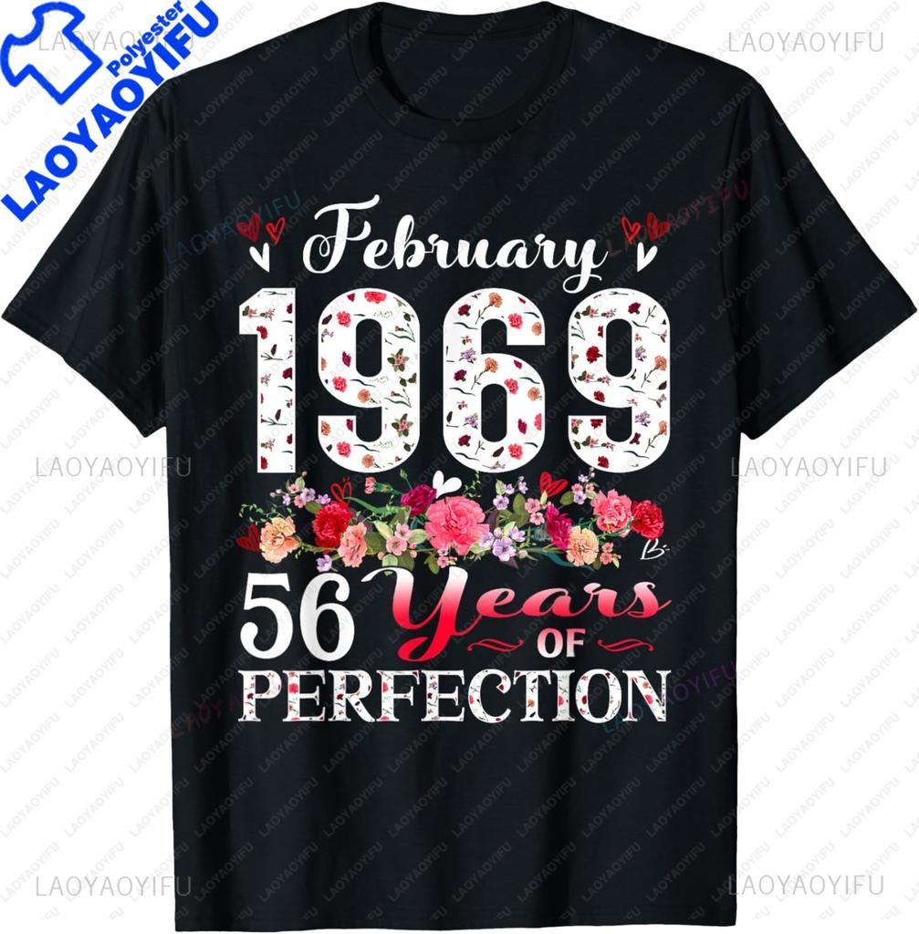 57 Year Old Being Awesome Made In 1969 Floral 56th Birthday TShirt Custom Printed Graphic T Shirts Individuality Ropa Hombre