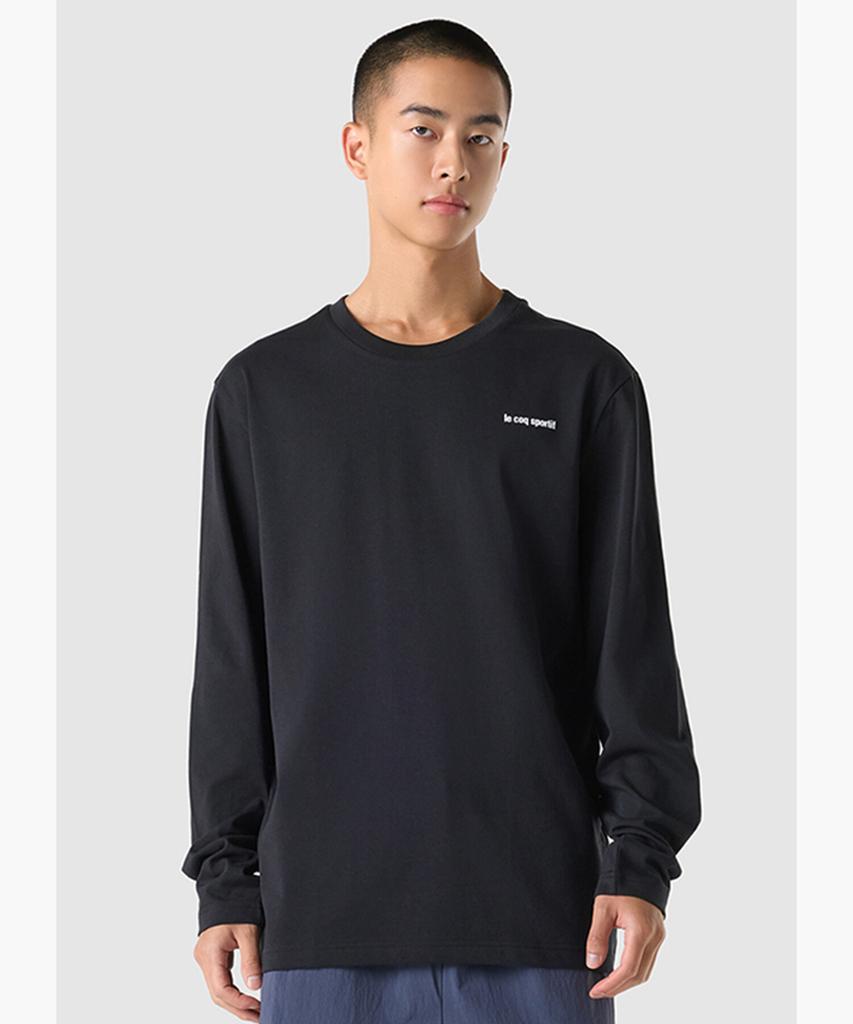 LECOQ Unisex Essential Regular Long Sleeve T-Shirt - Black (Qq323Lrl81)