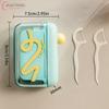 Portable Carry-on Dental Floss Dispenser Containing Floss Dental Floss Storage Box Auto Refillable Oral Hygiene Care Floss Pick