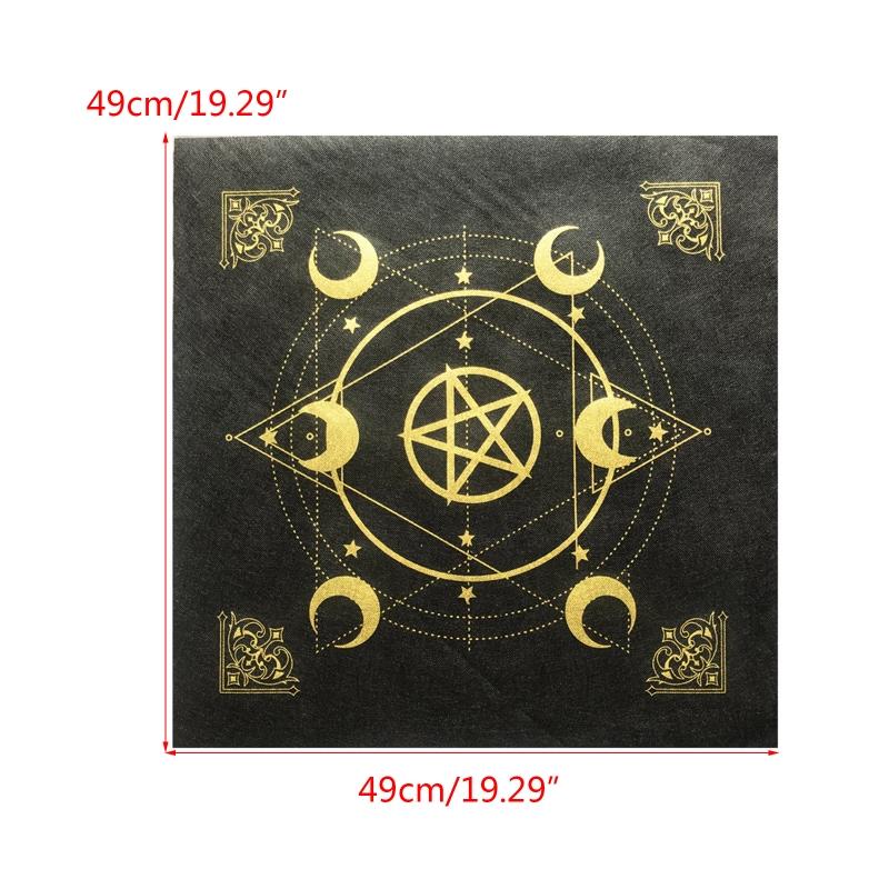 Tarot Card Special Tablecloth Board Game Fortune Astrology Velvet Card Pad Pentagram Divination Altar Cloth