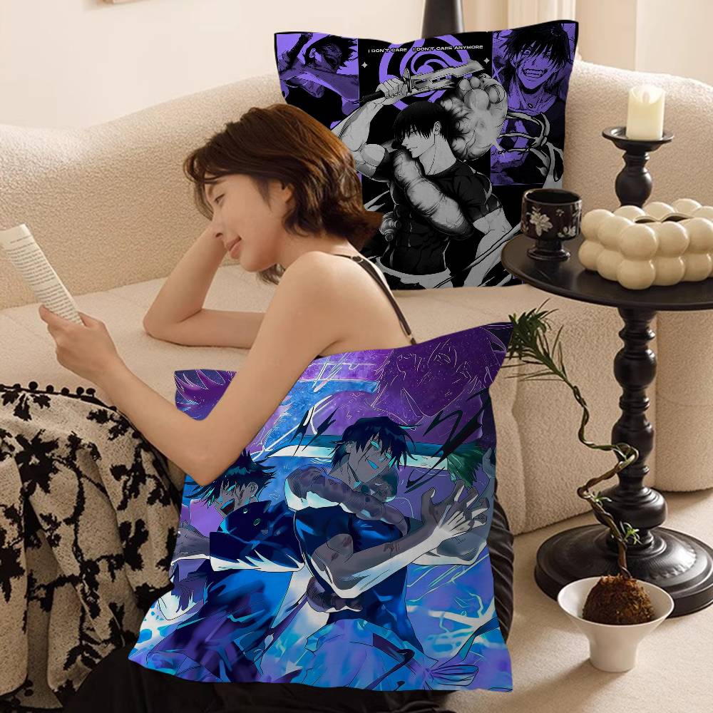 Fushiguro Megumi Pillow Gift Home Office Decoration Pillow Bedroom Sofa Car Cushion CoverPillow Case
