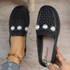 2025 Summer  Mesh Braided Women's Shoes Fashionable Breathable Toe Slippers Casual Women's Toe Wedge Sandals Pantuflas De Mujer