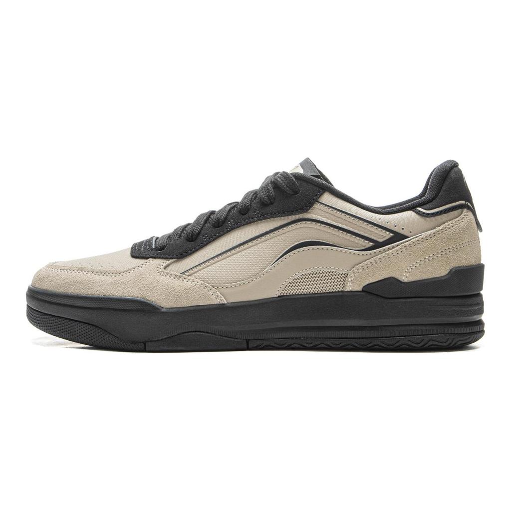 Li Ning Moon Glaze Slip Resistant, Abrasion Resistant, Breathable Low Top Skateboard Shoes Men's Muted Grass Black AGCV333-5