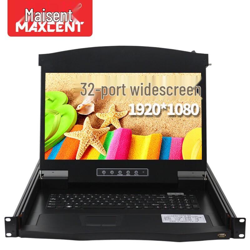 MAXCENT 32-Port 17.3-inch FHD Integrated KVM Switch