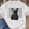French Bulldog Bad Dog Mugshot T-Shirt: Frenchie Mom/Dad Gift